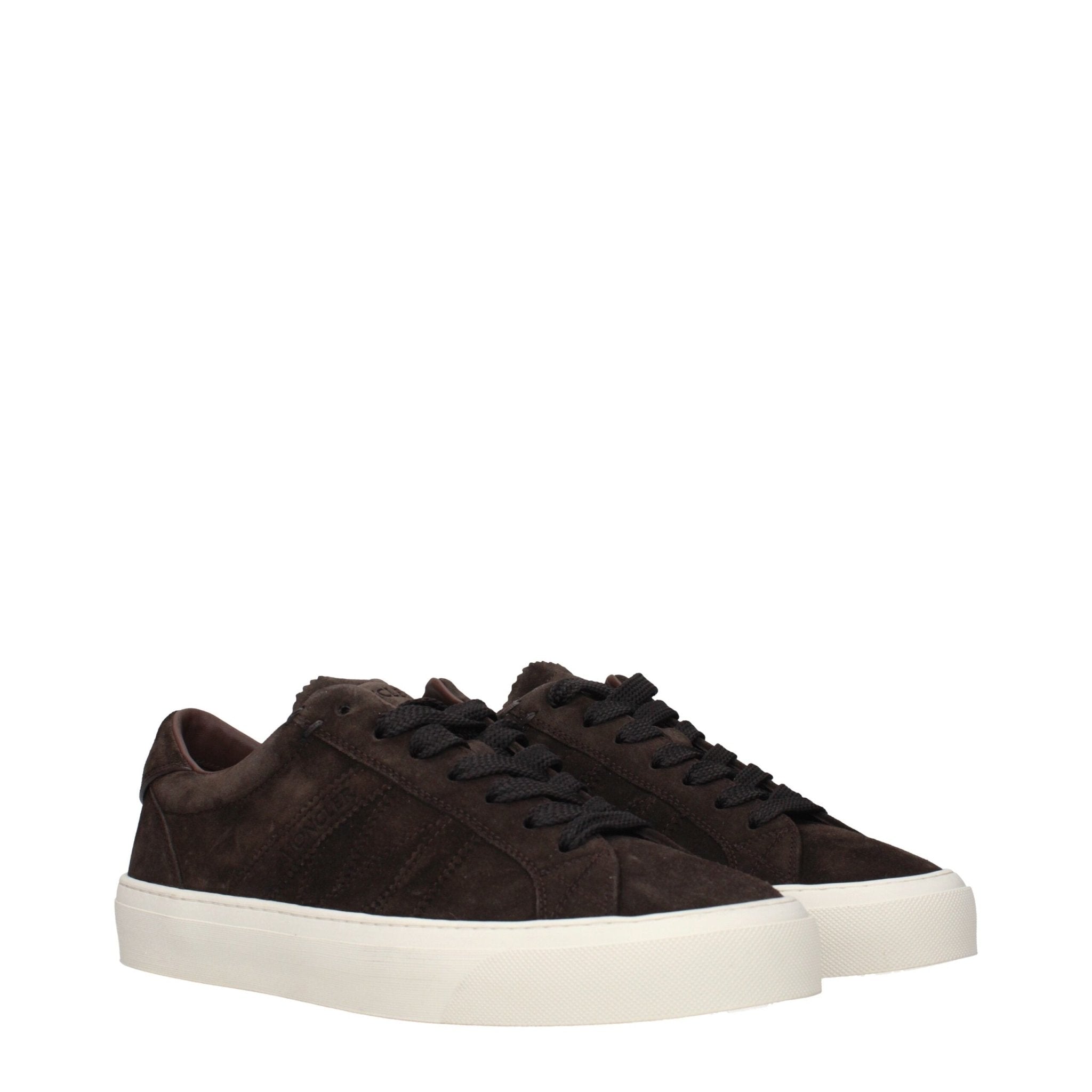 Brown Leather Low Top Sneakers - TIZZIL