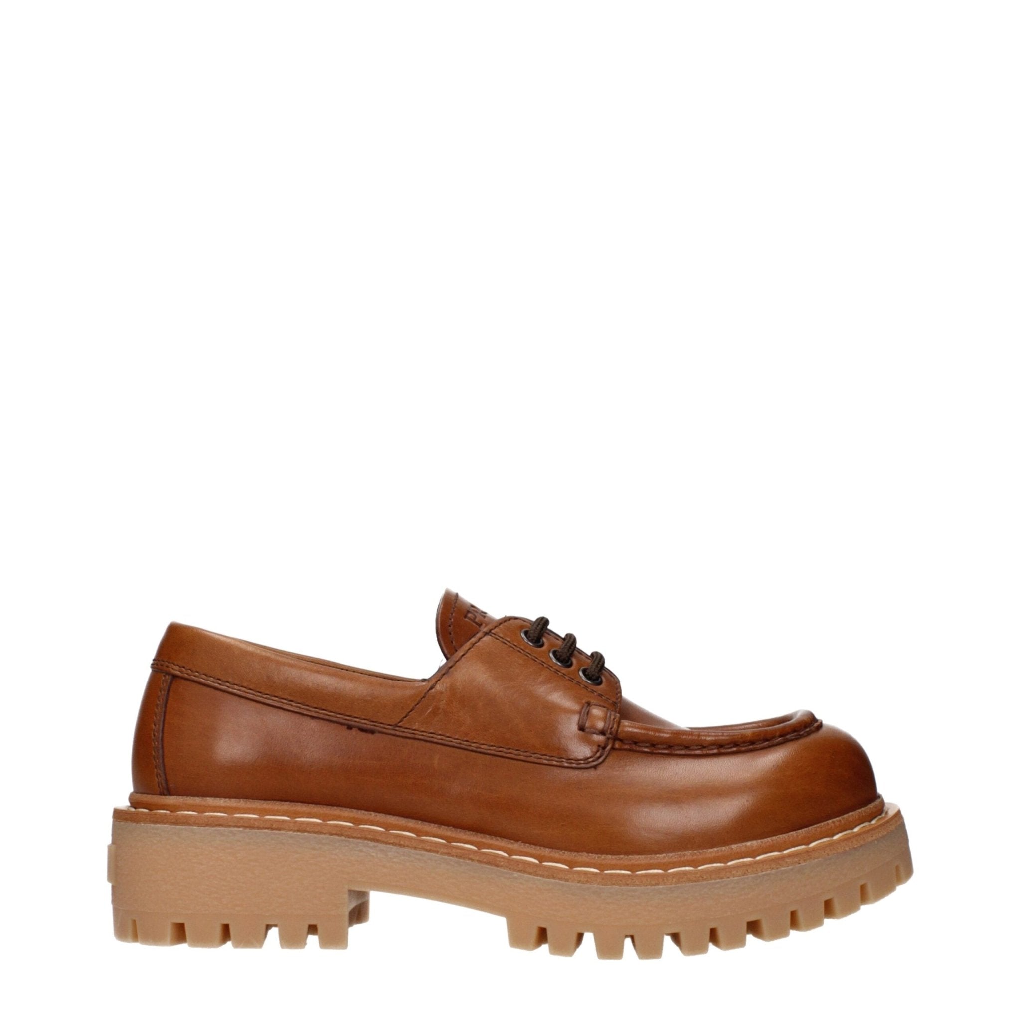 Brown Leather Oxfords And Derbies - TIZZIL