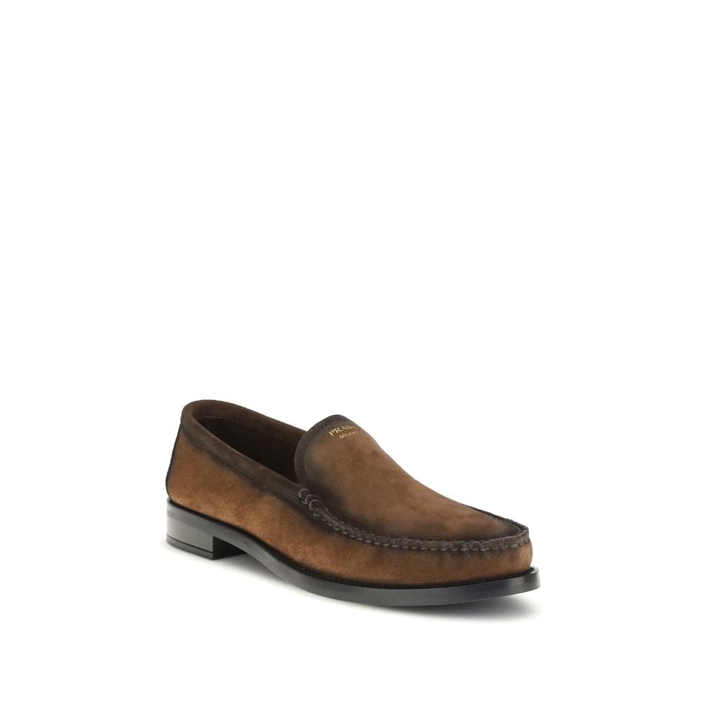 Brown Leather Slip - On Loafers - TIZZIL