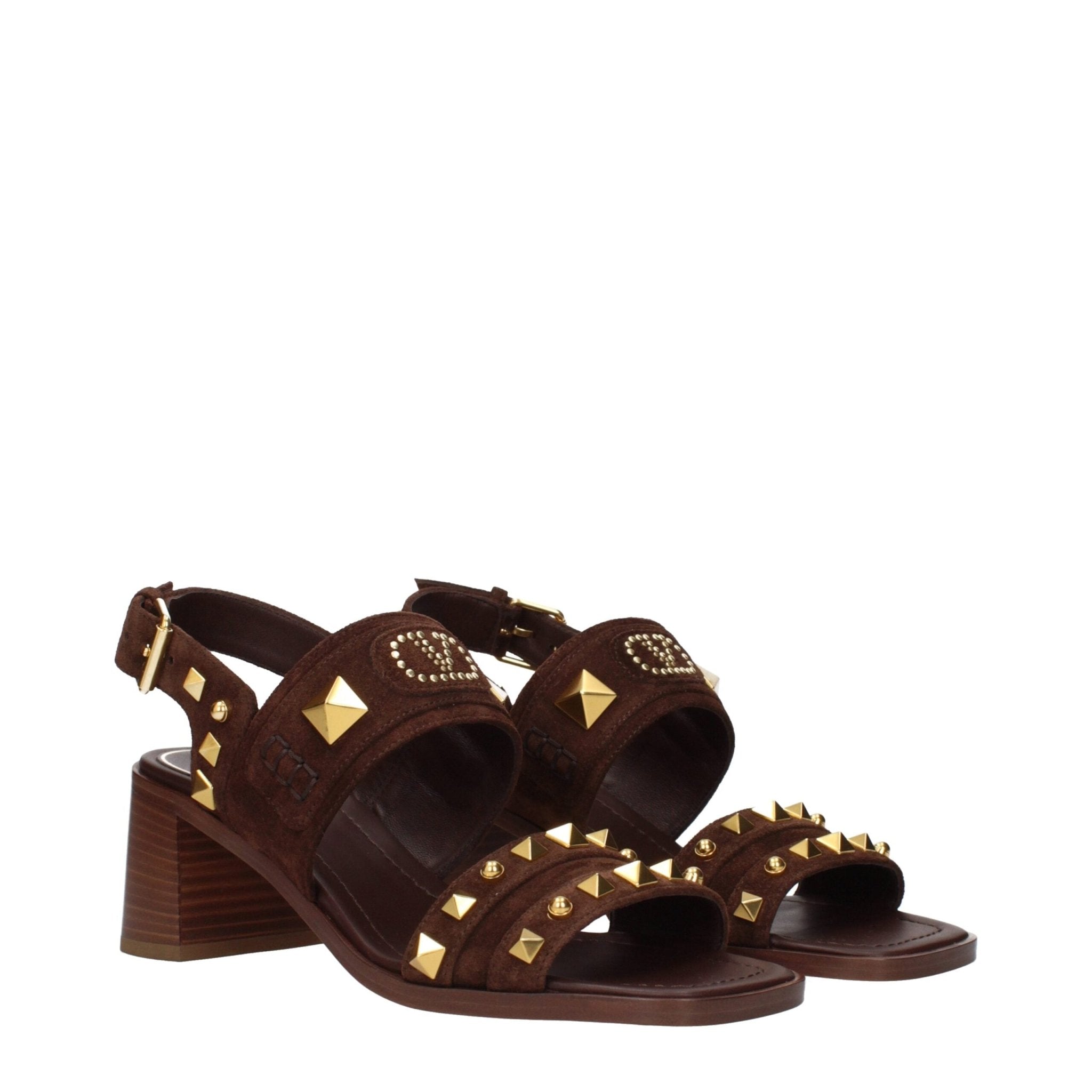 Brown Leather Strap - On Sandals - TIZZIL