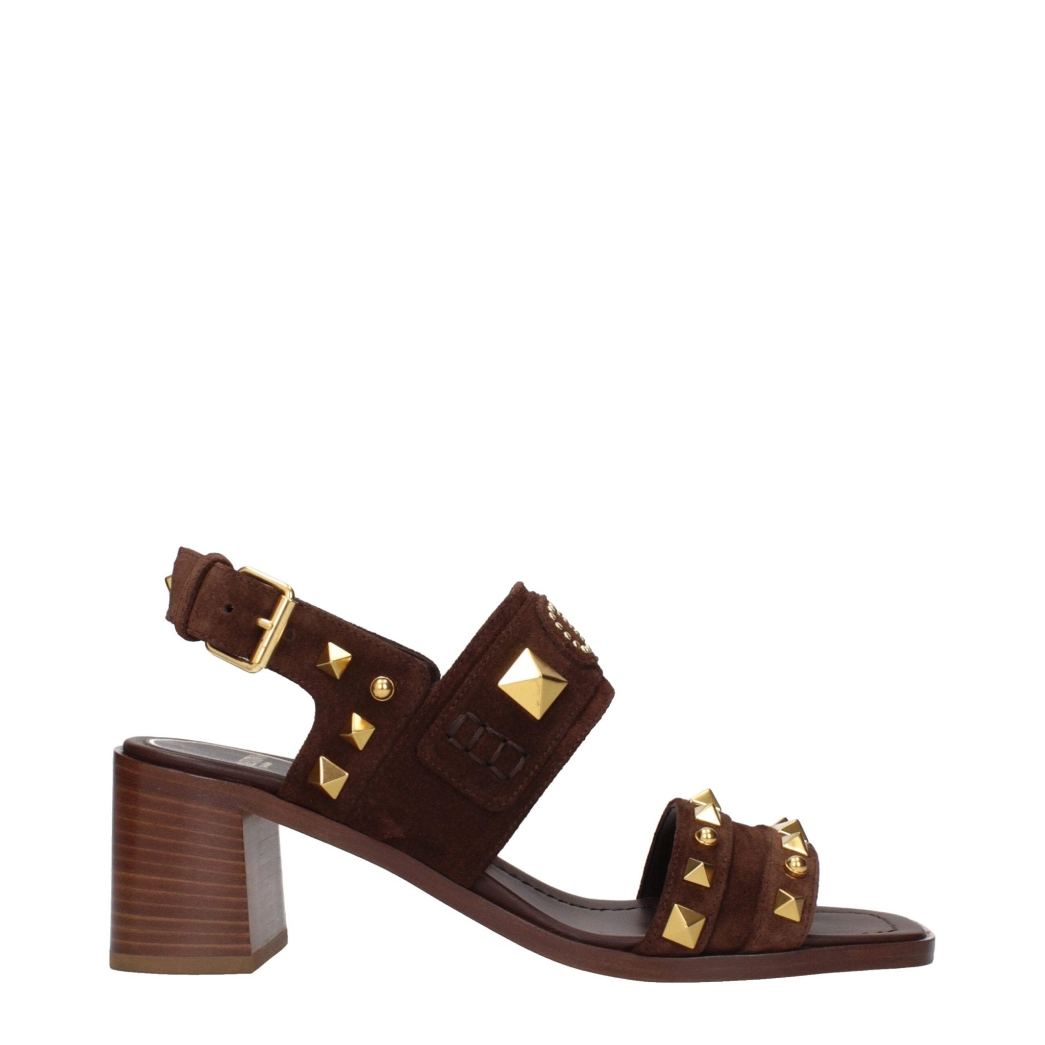 Brown Leather Strap - On Sandals - TIZZIL