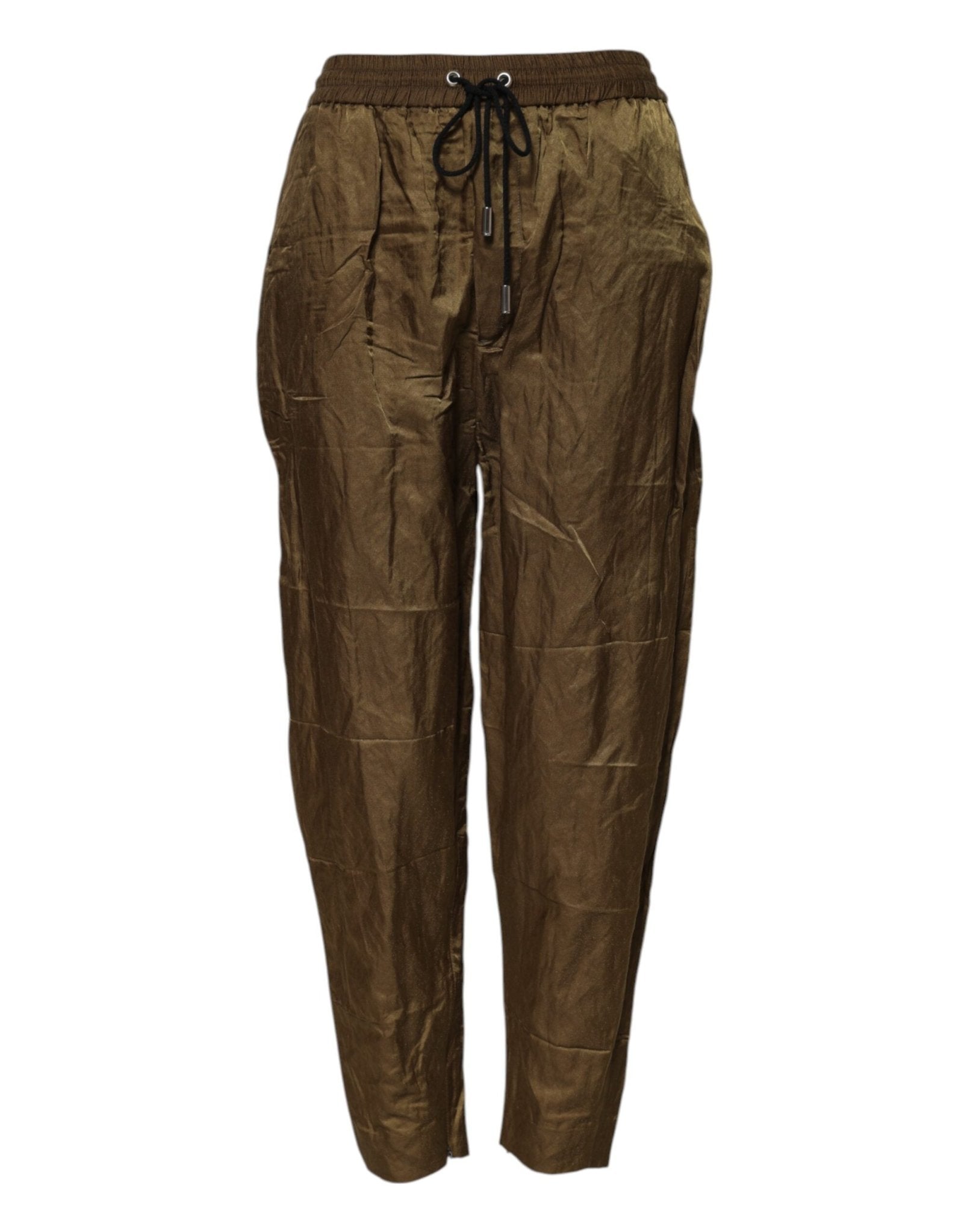 Brown Mid Waisted Women Sweatpants Pants - TIZZIL
