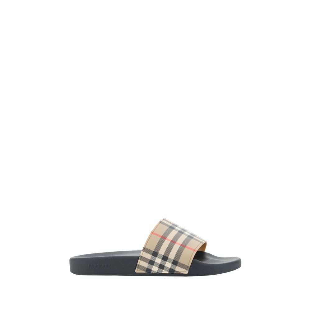Brown Polyethylene Flat Sandals - TIZZIL
