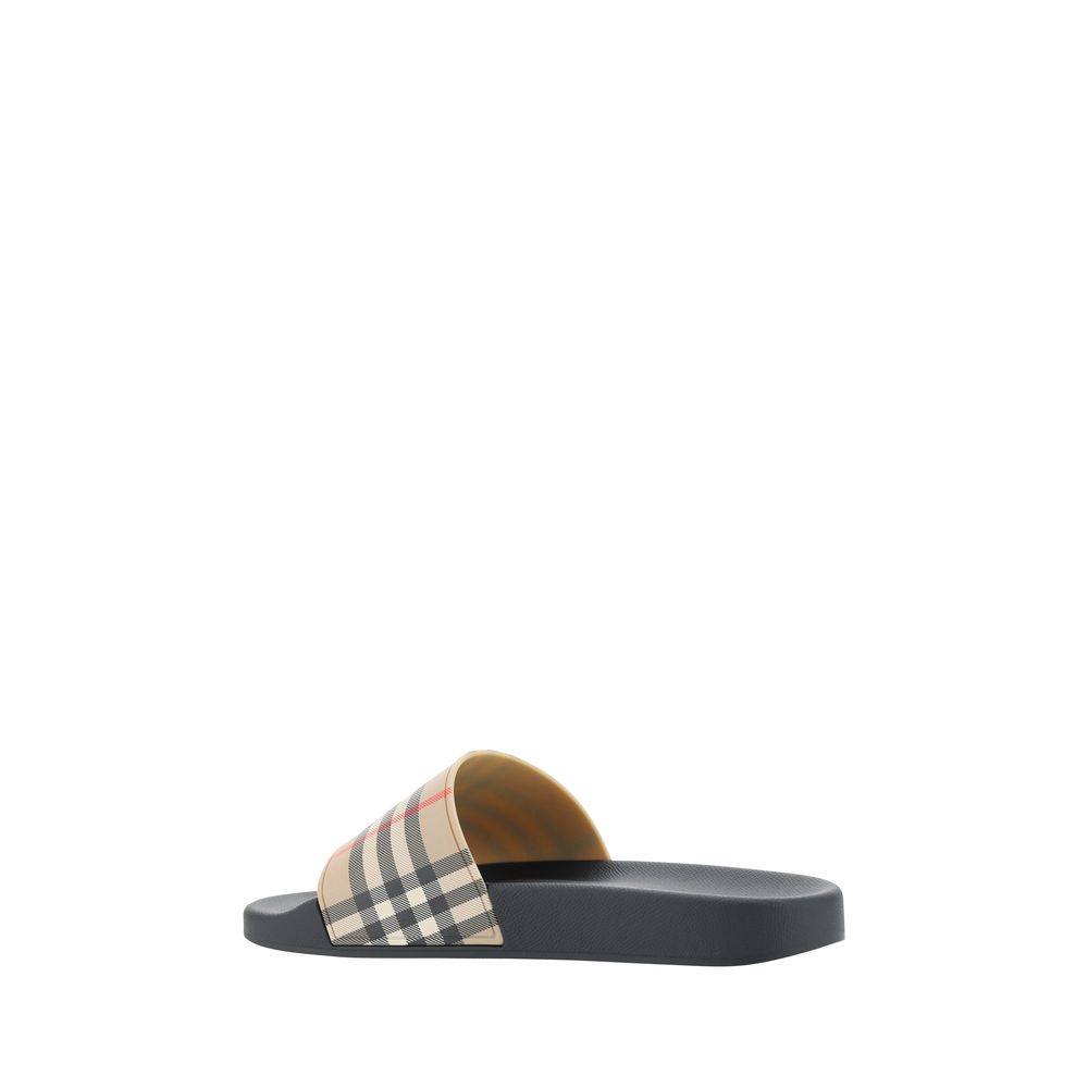 Brown Polyethylene Flat Sandals - TIZZIL