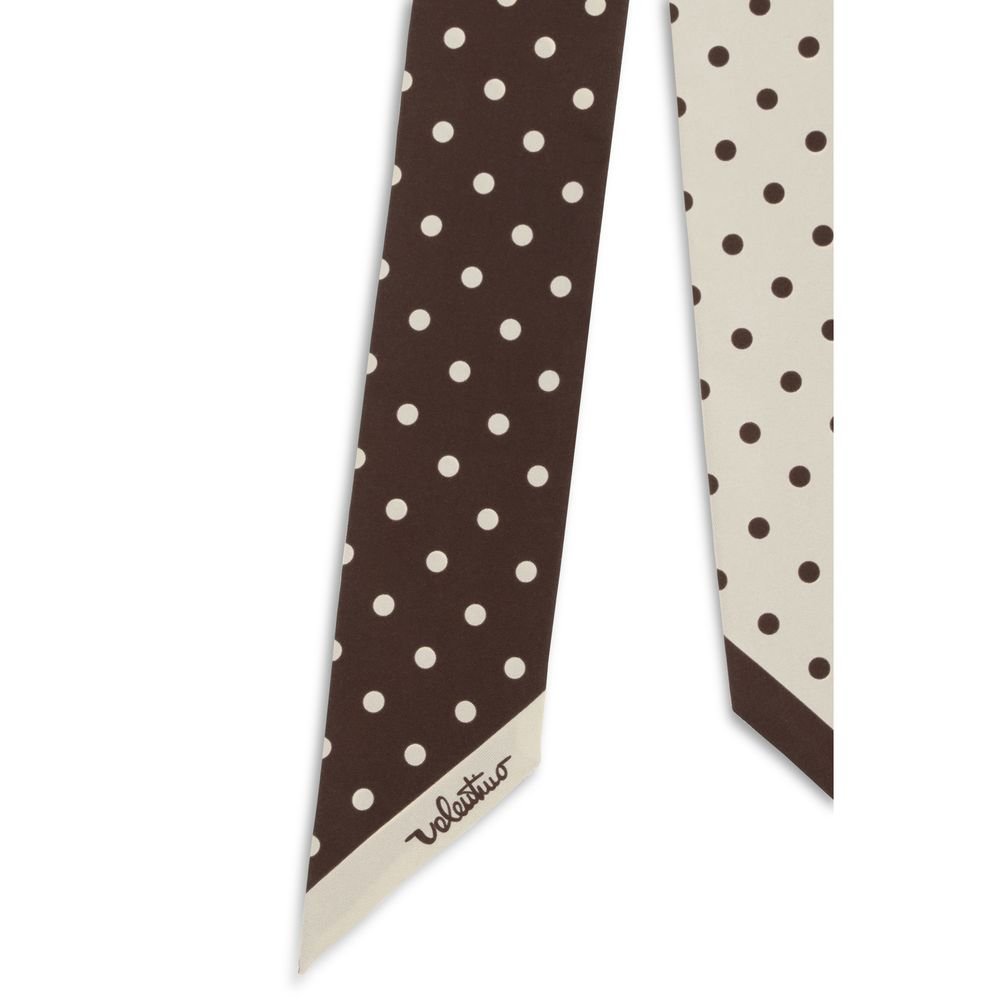 Brown Silk Scarf - TIZZIL