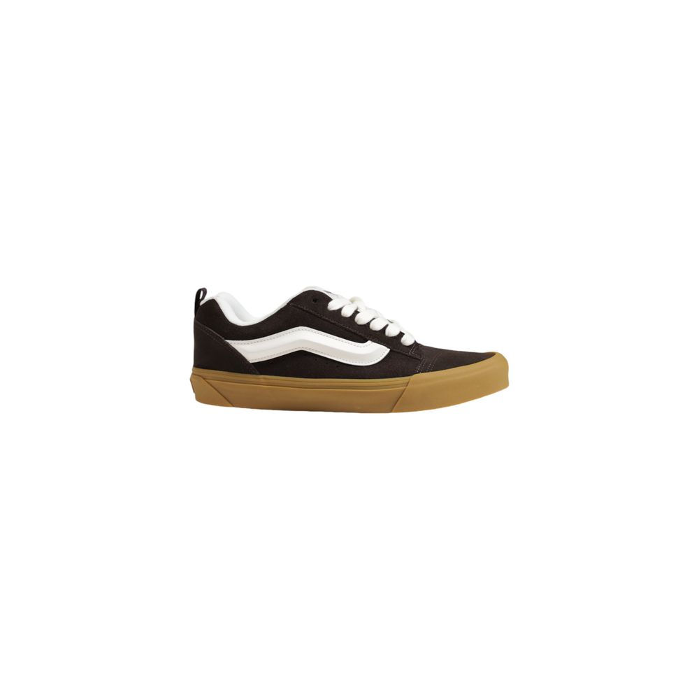 Brown Suede Leather Low Top Sneakers - TIZZIL
