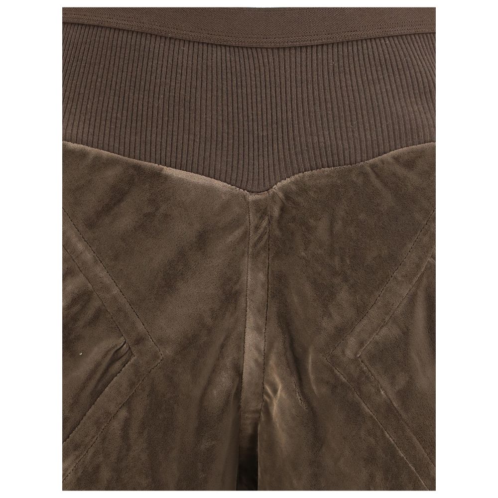 Brown Viscose Casual Pants - TIZZIL