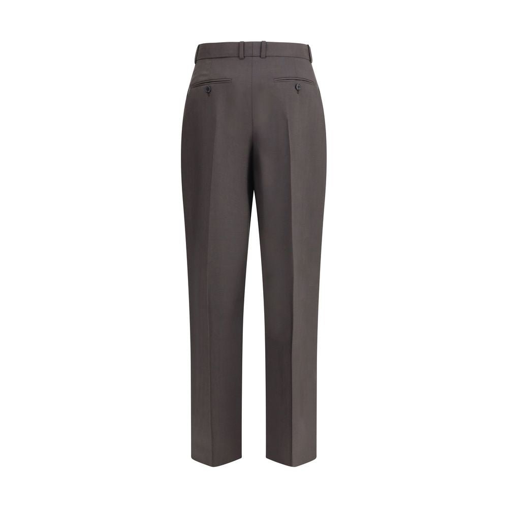 Brown Wool Dress Pants - TIZZIL