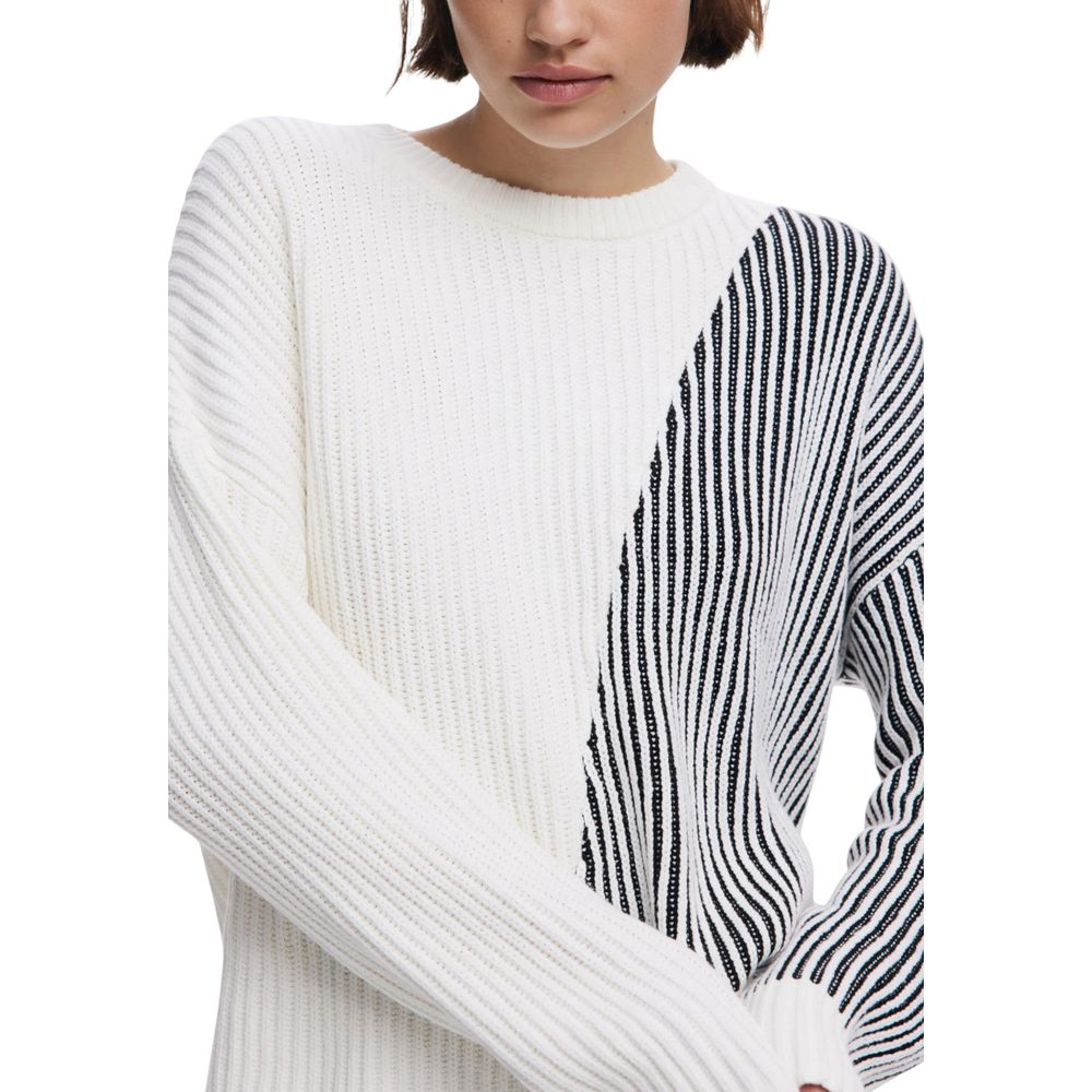 Cream Cotton Sweatshirt - TIZZIL