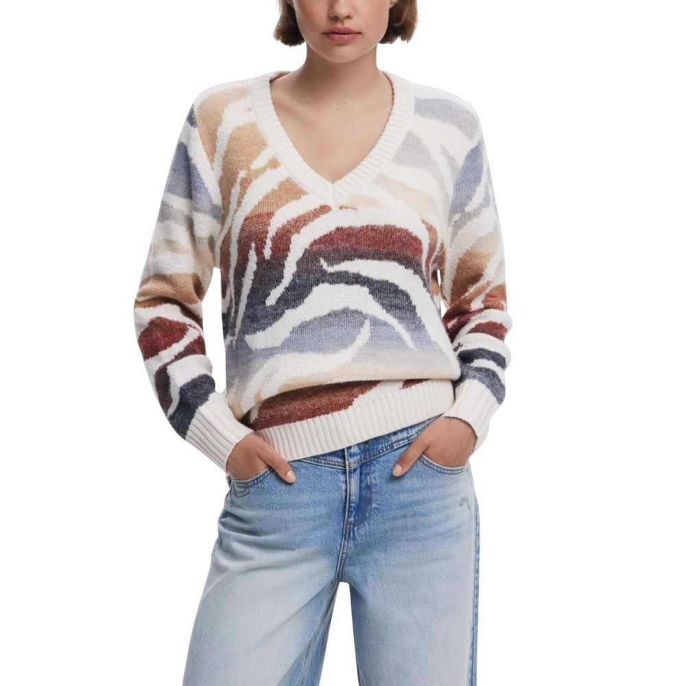 Cream Marabou Sweatshirt - TIZZIL