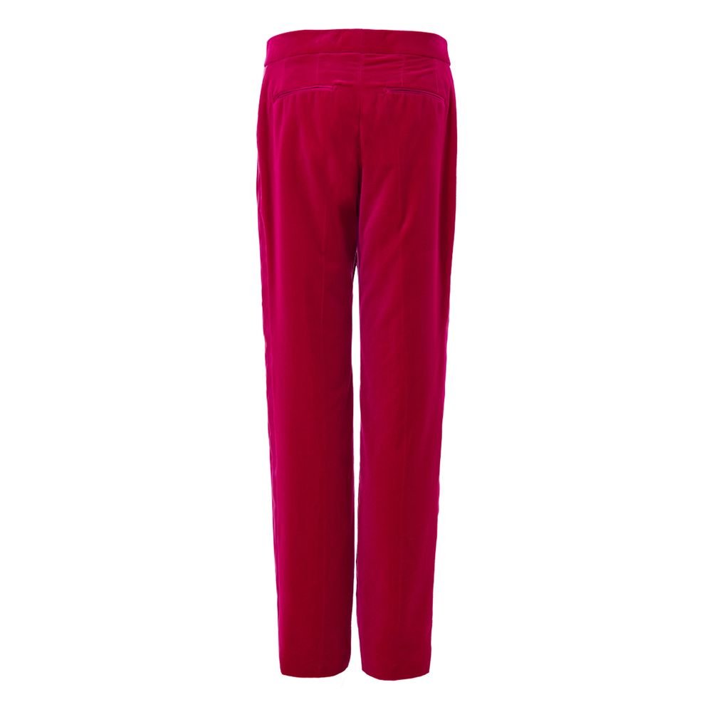 Fuchsia Cotton Dress Pants - TIZZIL