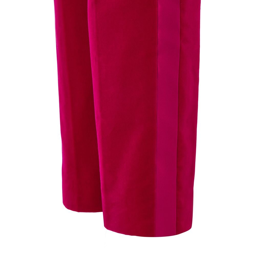 Fuchsia Cotton Dress Pants - TIZZIL
