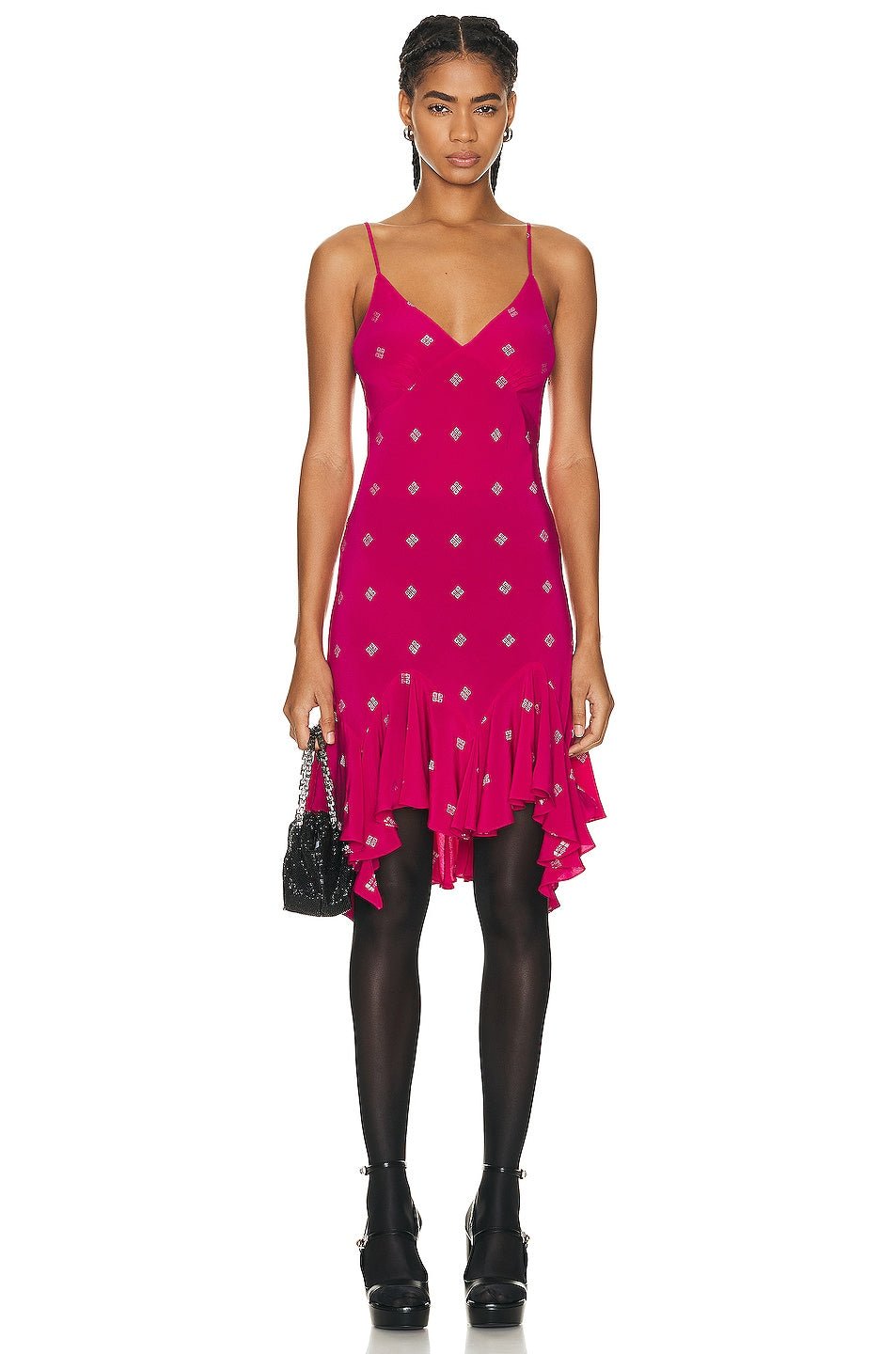 Fuchsia Fibres Casual Dress - TIZZIL
