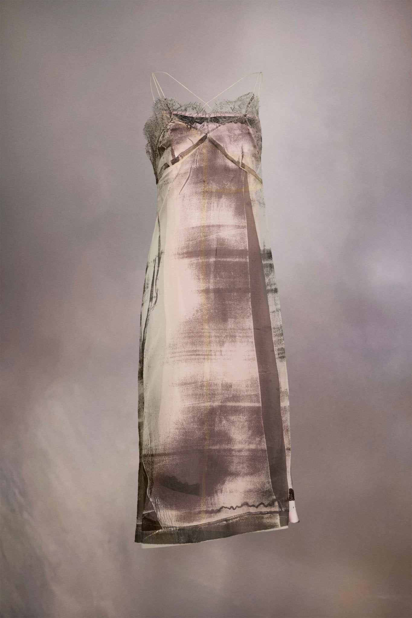 Fuchsia Fibres Midi Dress - TIZZIL