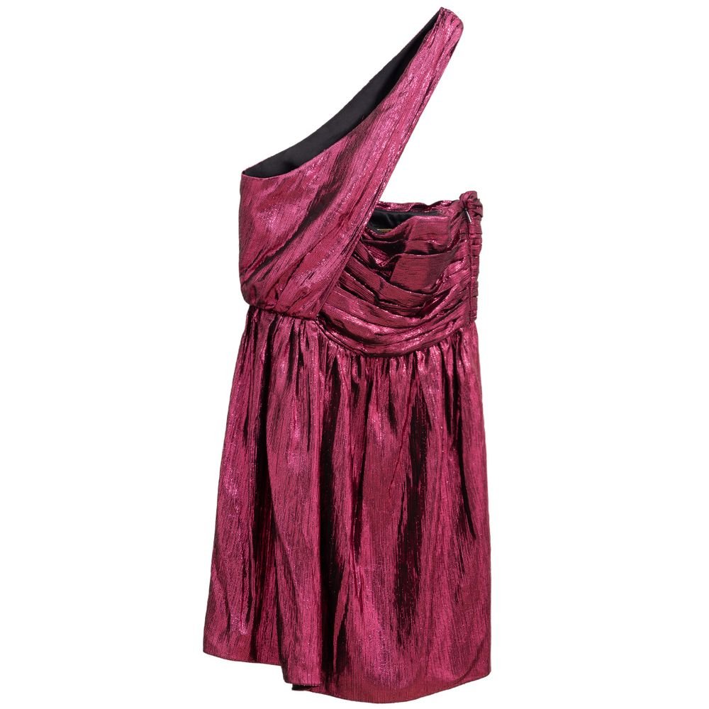 Fuchsia Viscose Short Dress - TIZZIL