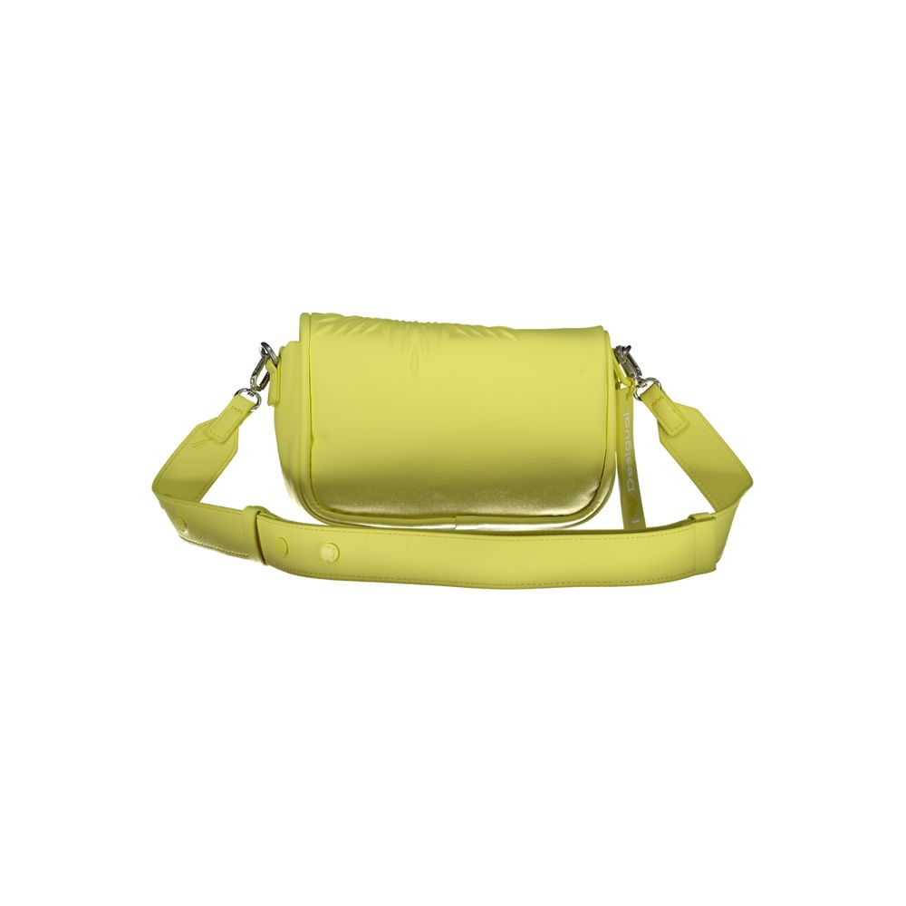 Giallo Polyurethane Women Handbag - TIZZIL