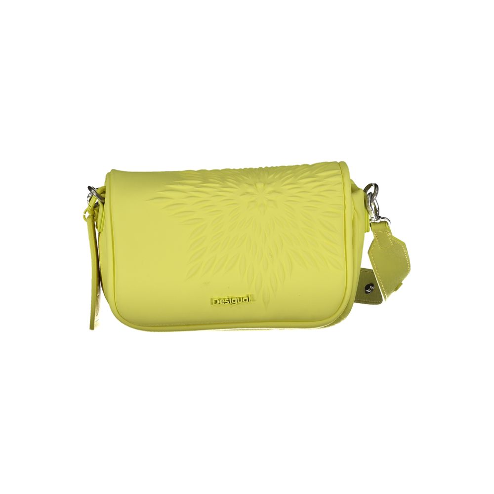 Giallo Polyurethane Women Handbag - TIZZIL