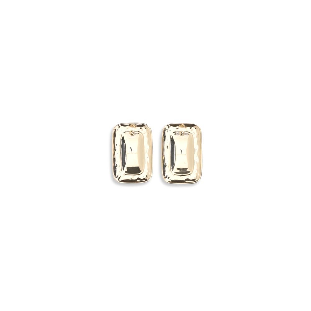 Gold Brass Earrings - TIZZIL
