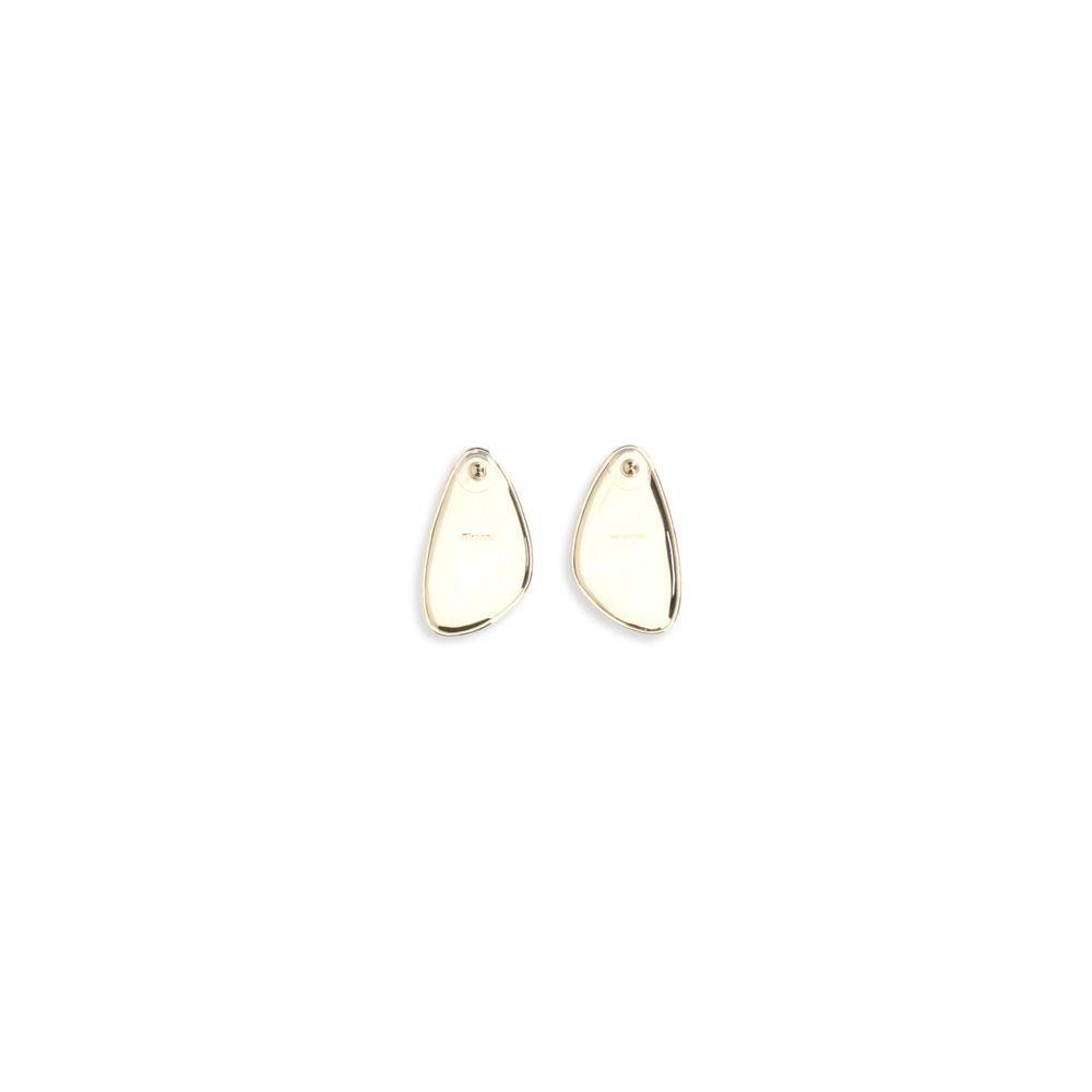 Gold Brass Earrings - TIZZIL