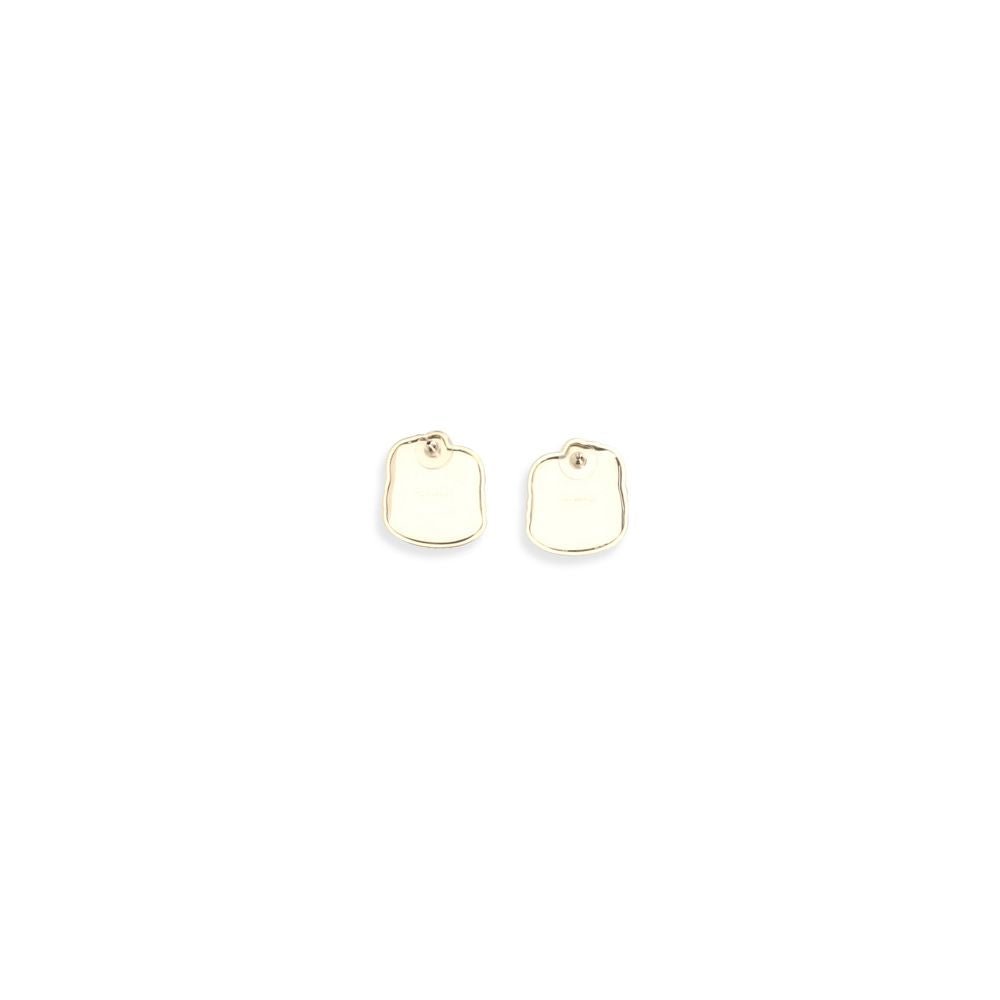Gold Brass Earrings - TIZZIL