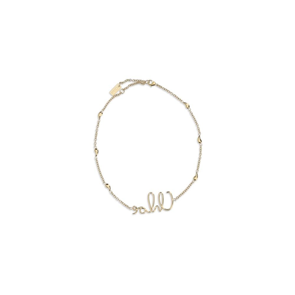 Gold Brass Necklace - TIZZIL