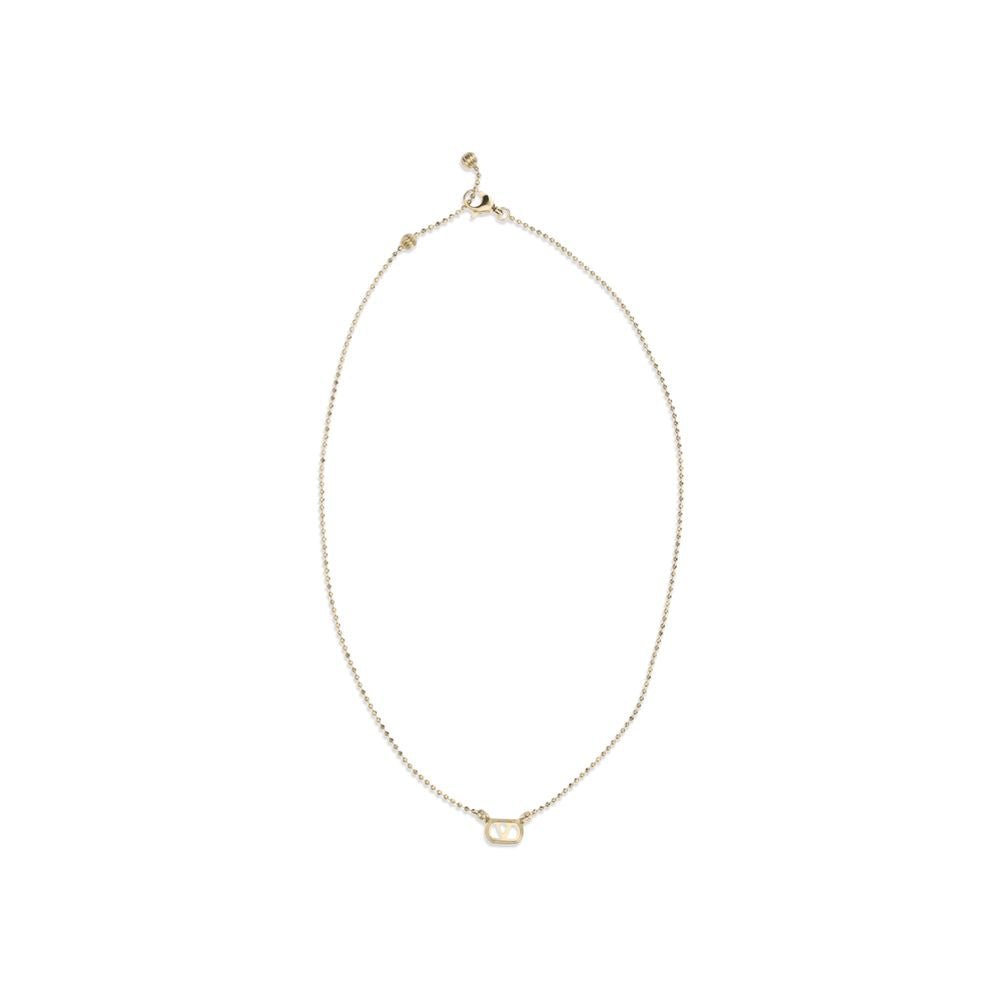 Gold Brass Necklace - TIZZIL