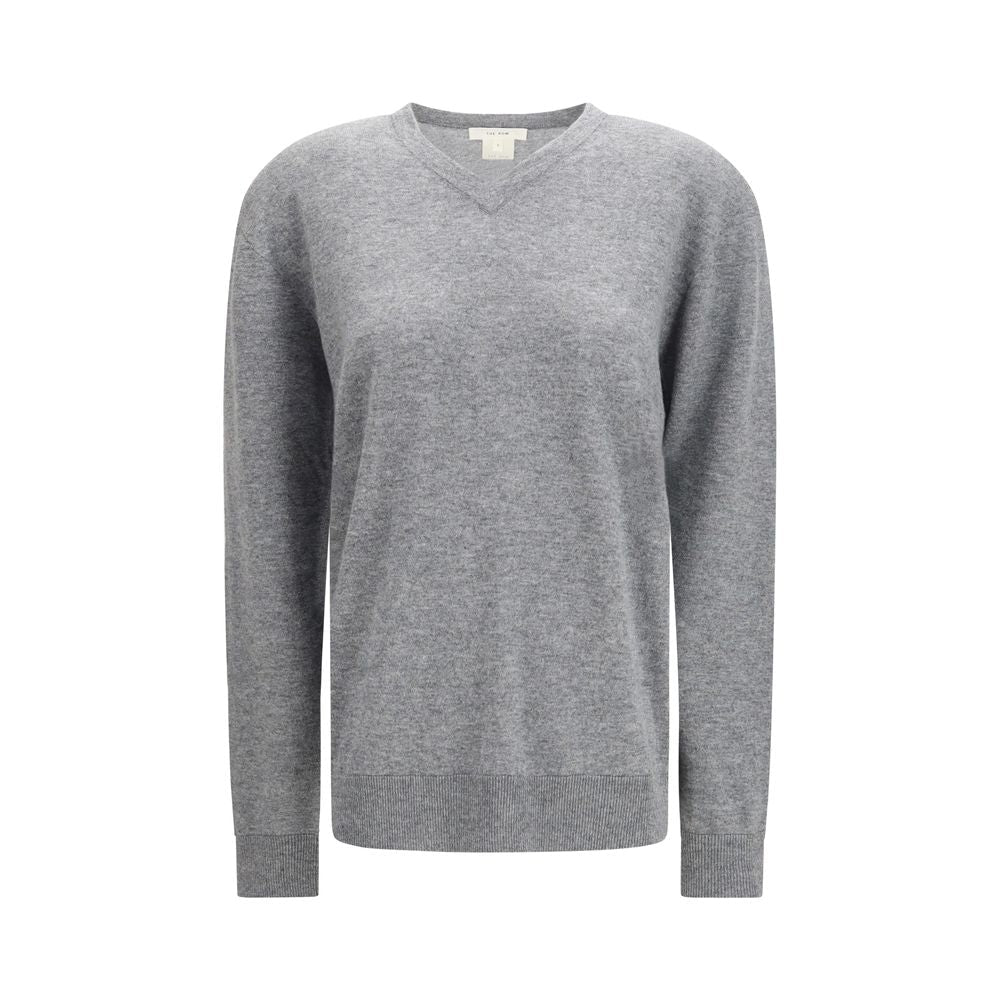 Gray Cashmere Sweater - TIZZIL