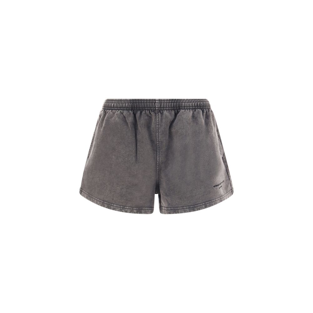 Gray Cotton Bermuda Shorts - TIZZIL