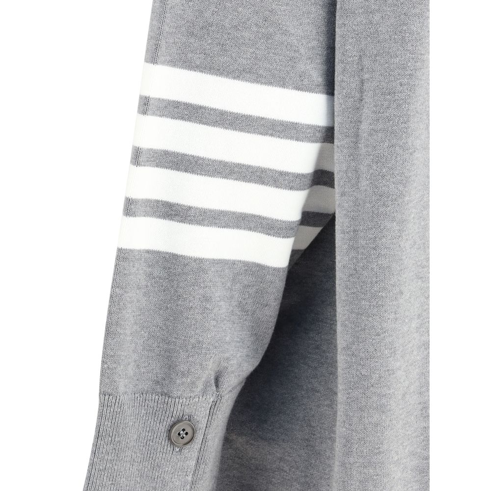 Gray Cotton Cardigan - TIZZIL