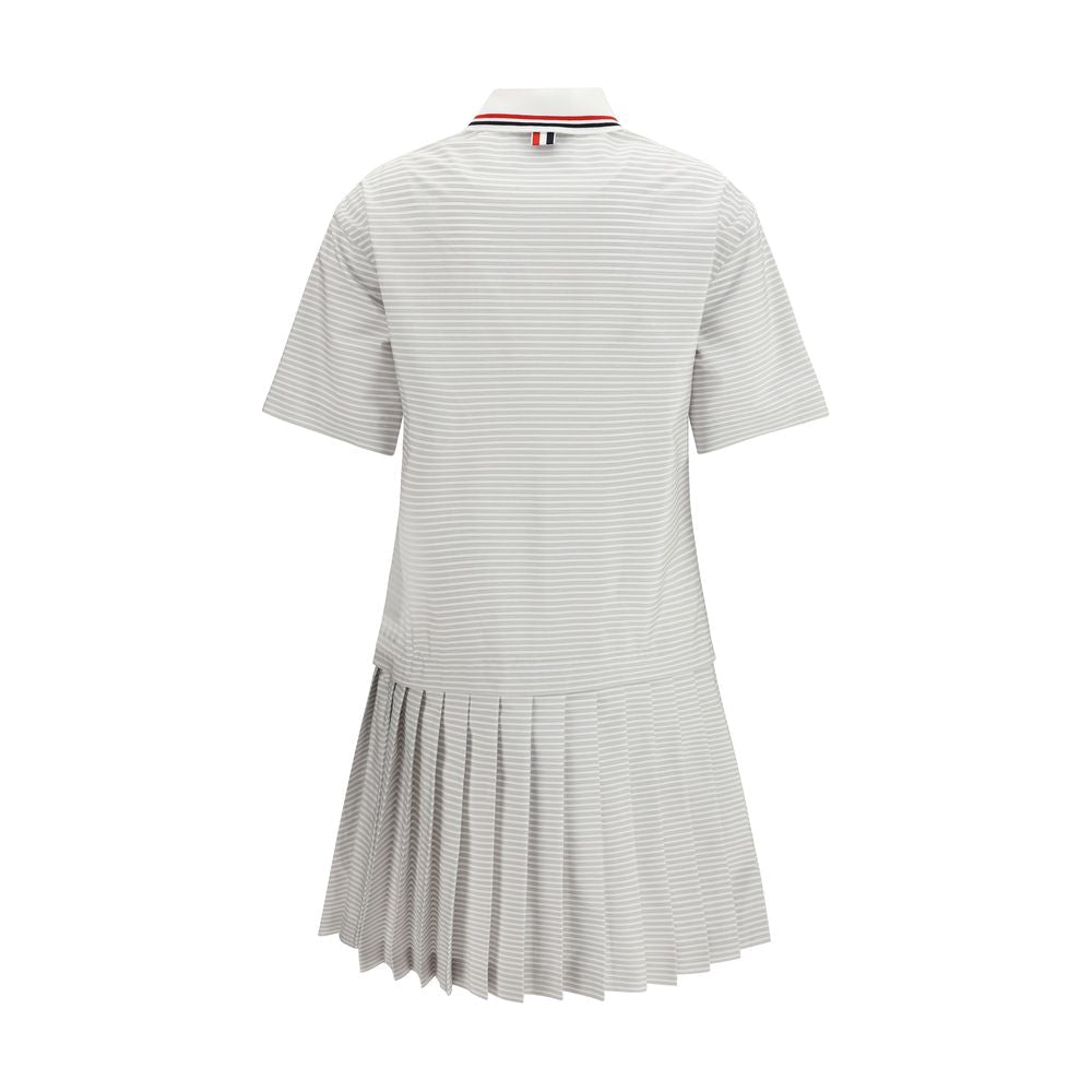 Gray Cotton Casual Dress - TIZZIL