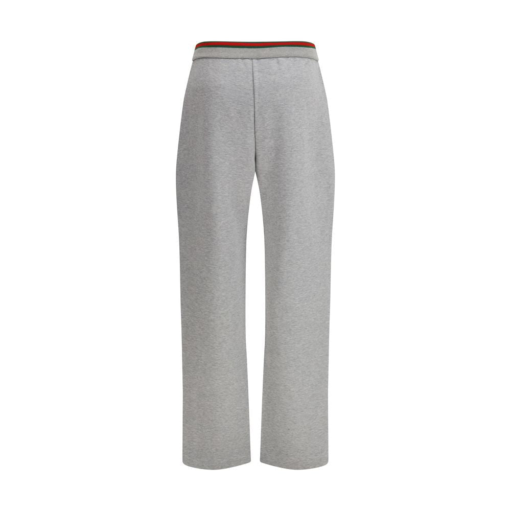 Gray Cotton Casual Pants - TIZZIL