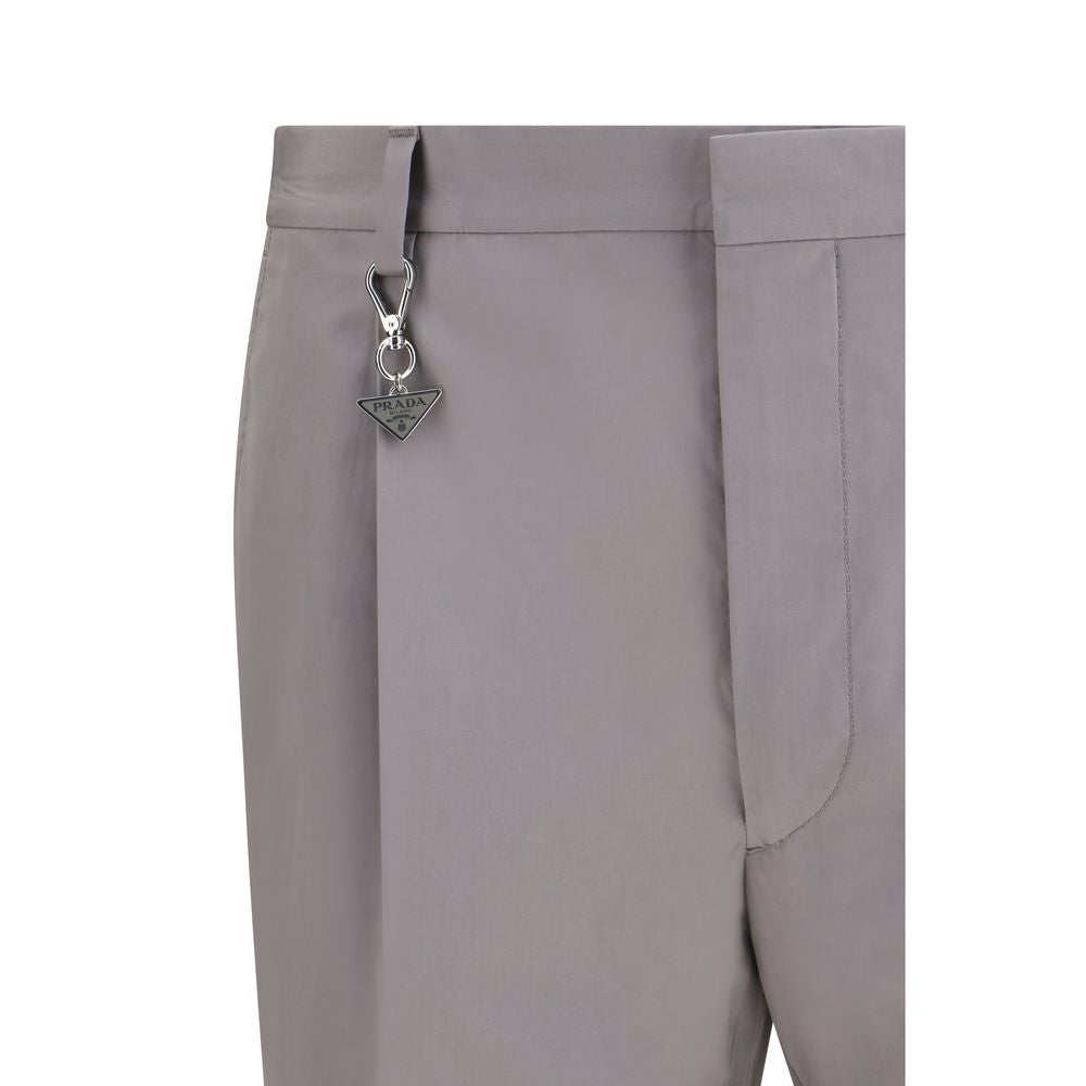 Gray Cotton Dress Pants - TIZZIL