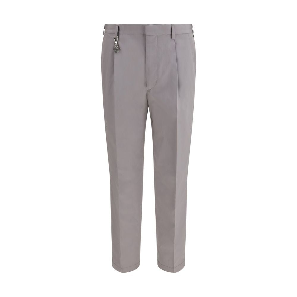 Gray Cotton Dress Pants - TIZZIL