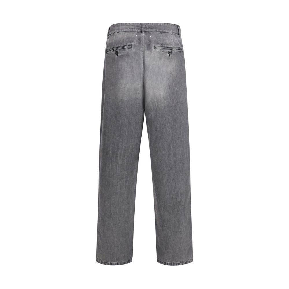 Gray Cotton Jeans Denim - TIZZIL