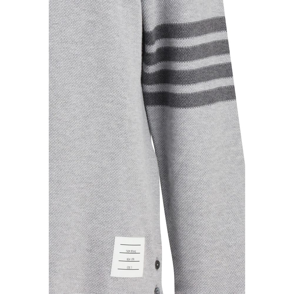 Gray Cotton Polo Shirt - TIZZIL