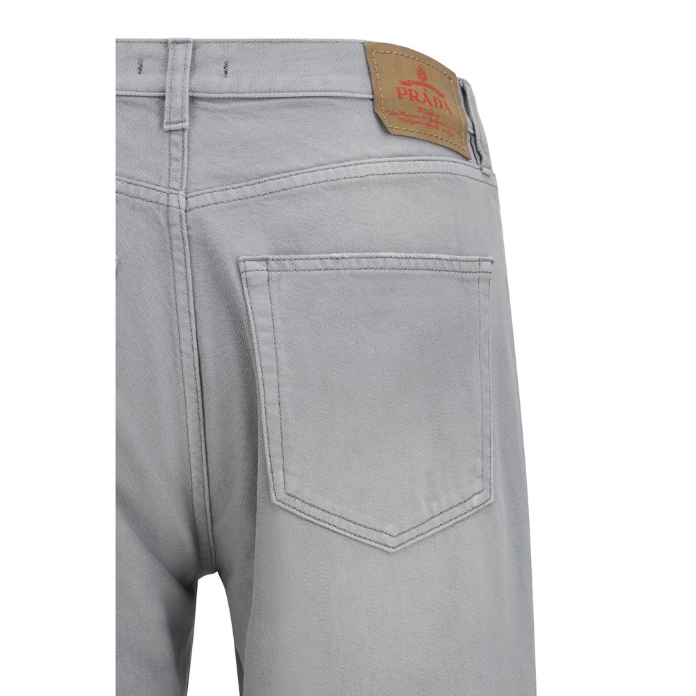 Gray Cotton Straight - Leg Jeans - TIZZIL