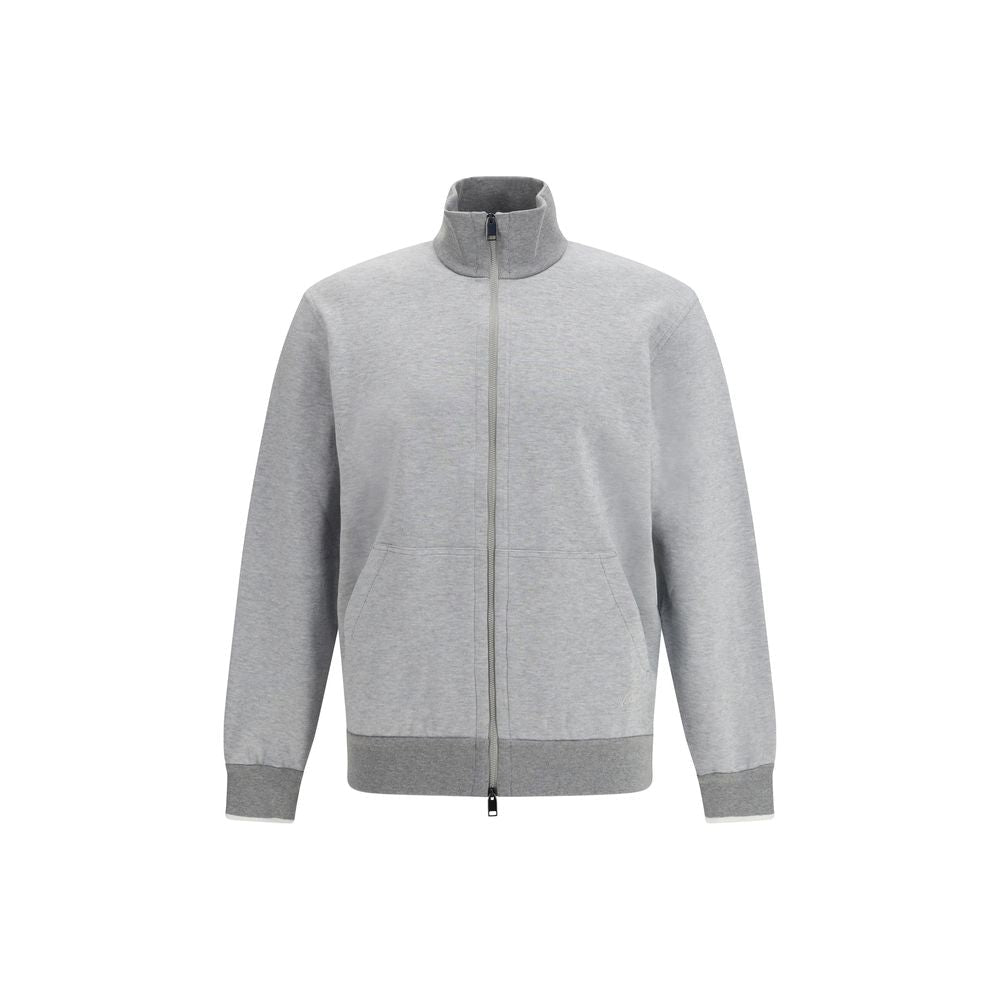 Gray Cotton Sweatshirt - TIZZIL