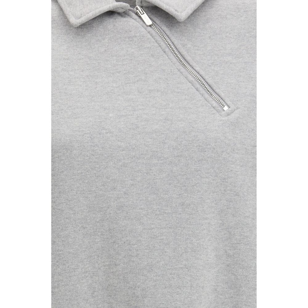 Gray Cotton Sweatshirt - TIZZIL