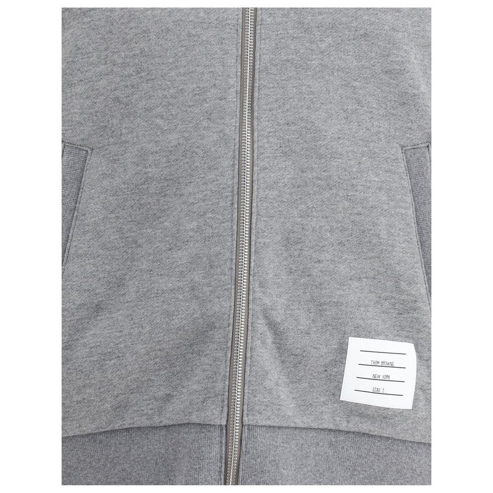 Gray Cotton Sweatshirt - TIZZIL