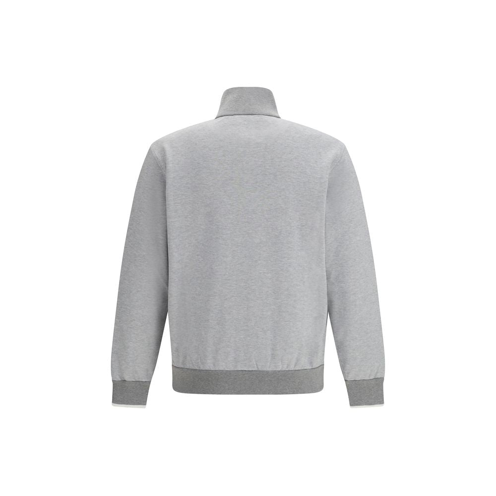 Gray Cotton Sweatshirt - TIZZIL