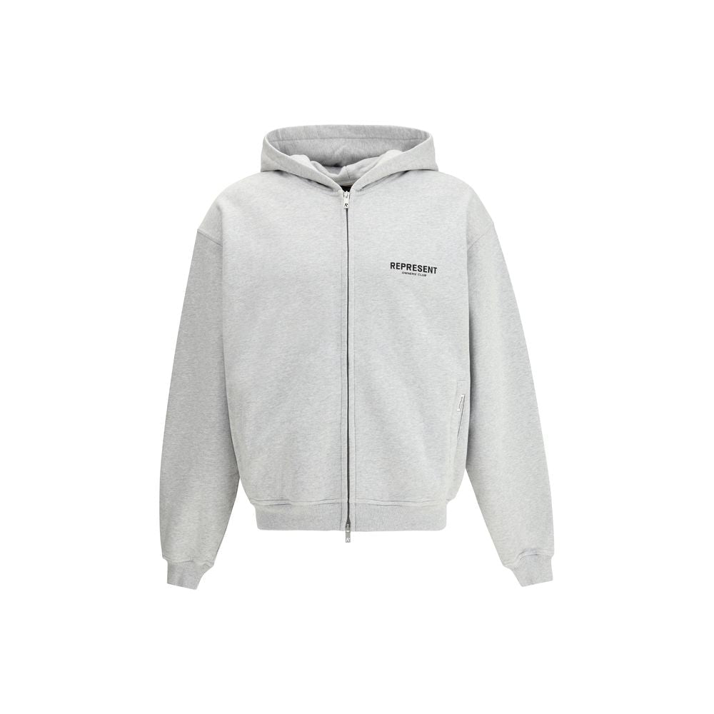 Gray Cotton Sweatshirt - TIZZIL
