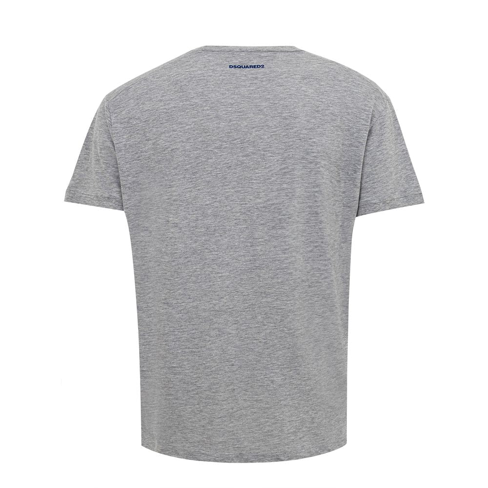 Gray Cotton T-Shirt - TIZZIL