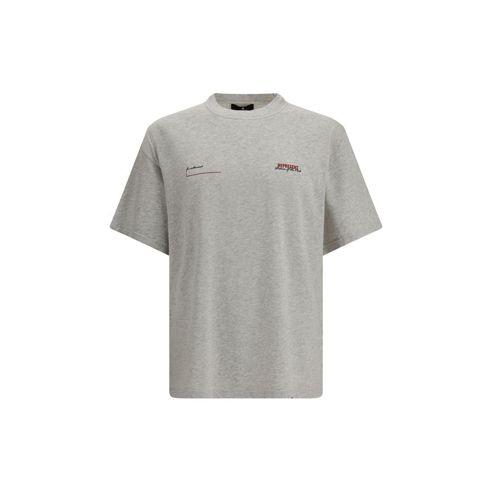 Gray Cotton T-Shirt - TIZZIL
