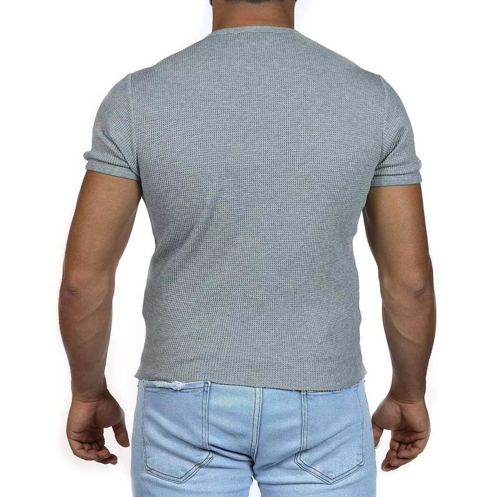 Gray Cotton T-Shirt - TIZZIL