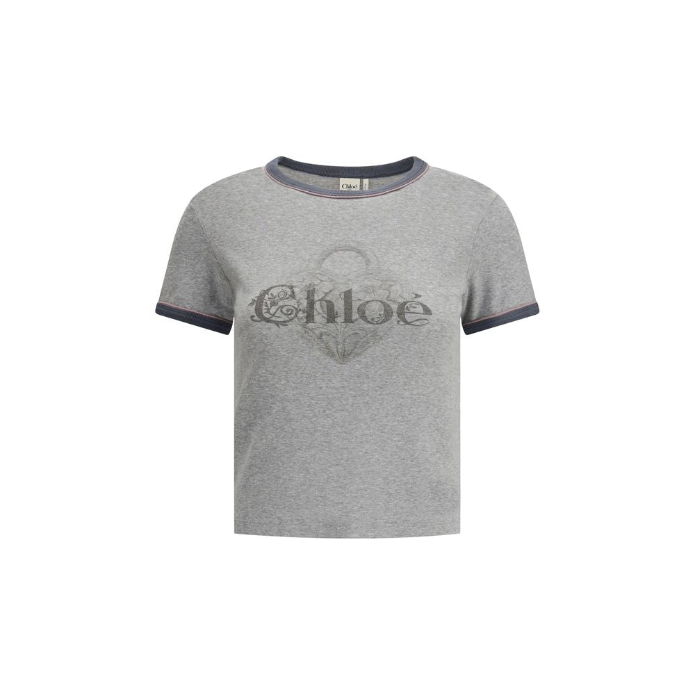 Gray Cotton T-Shirt - TIZZIL
