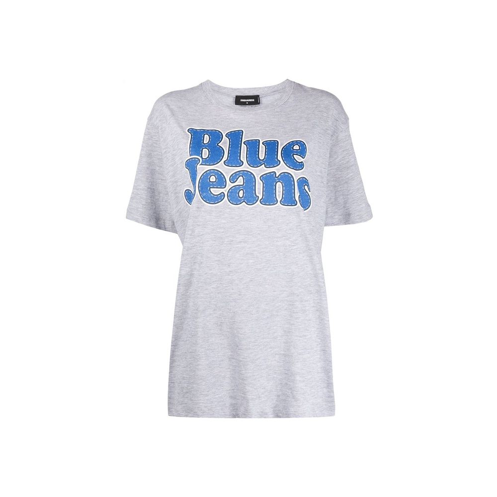 Gray Cotton T-Shirt - TIZZIL