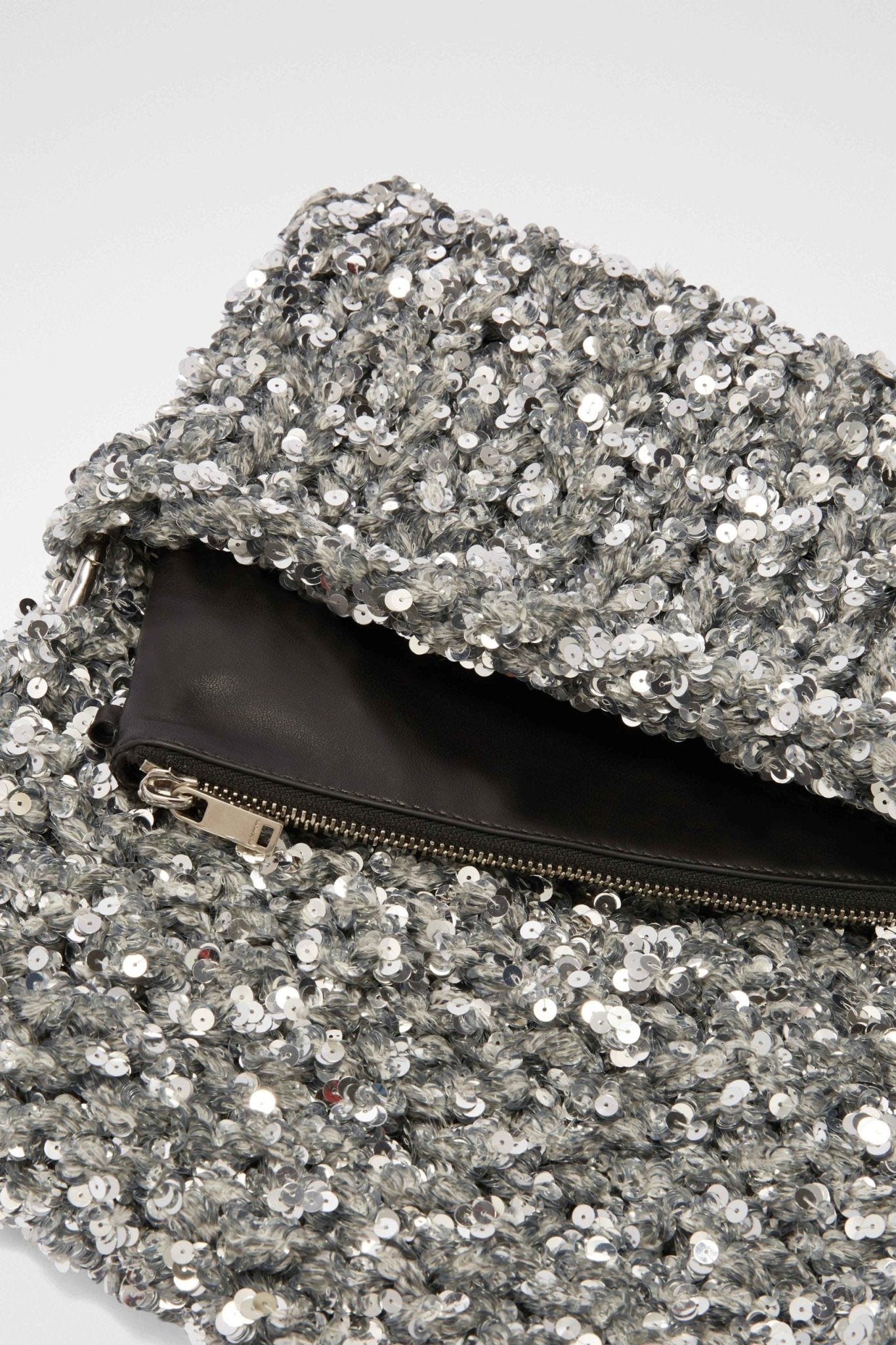 Gray Fibres Clutch Bag - TIZZIL