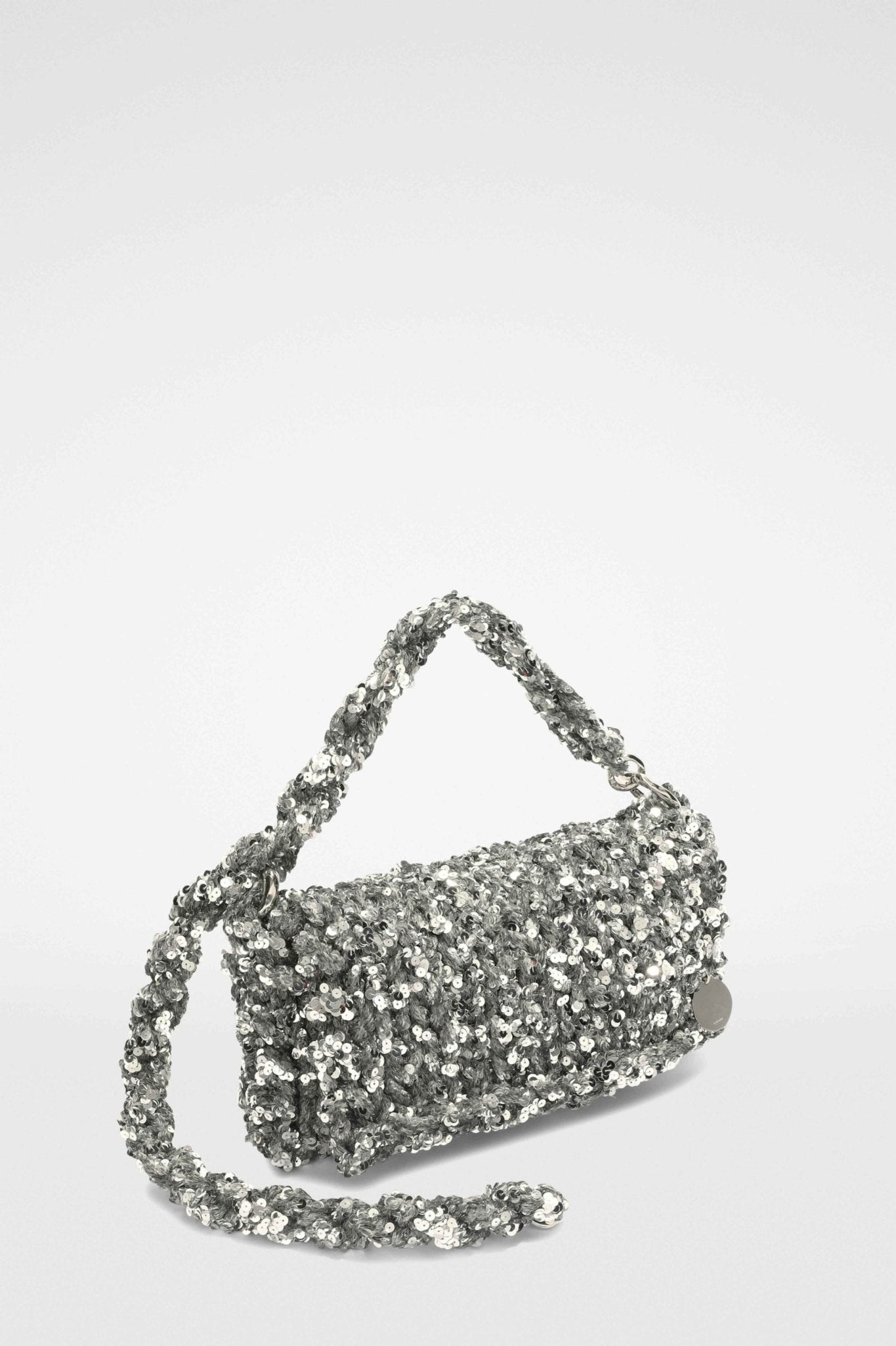 Gray Fibres Clutch Bag - TIZZIL