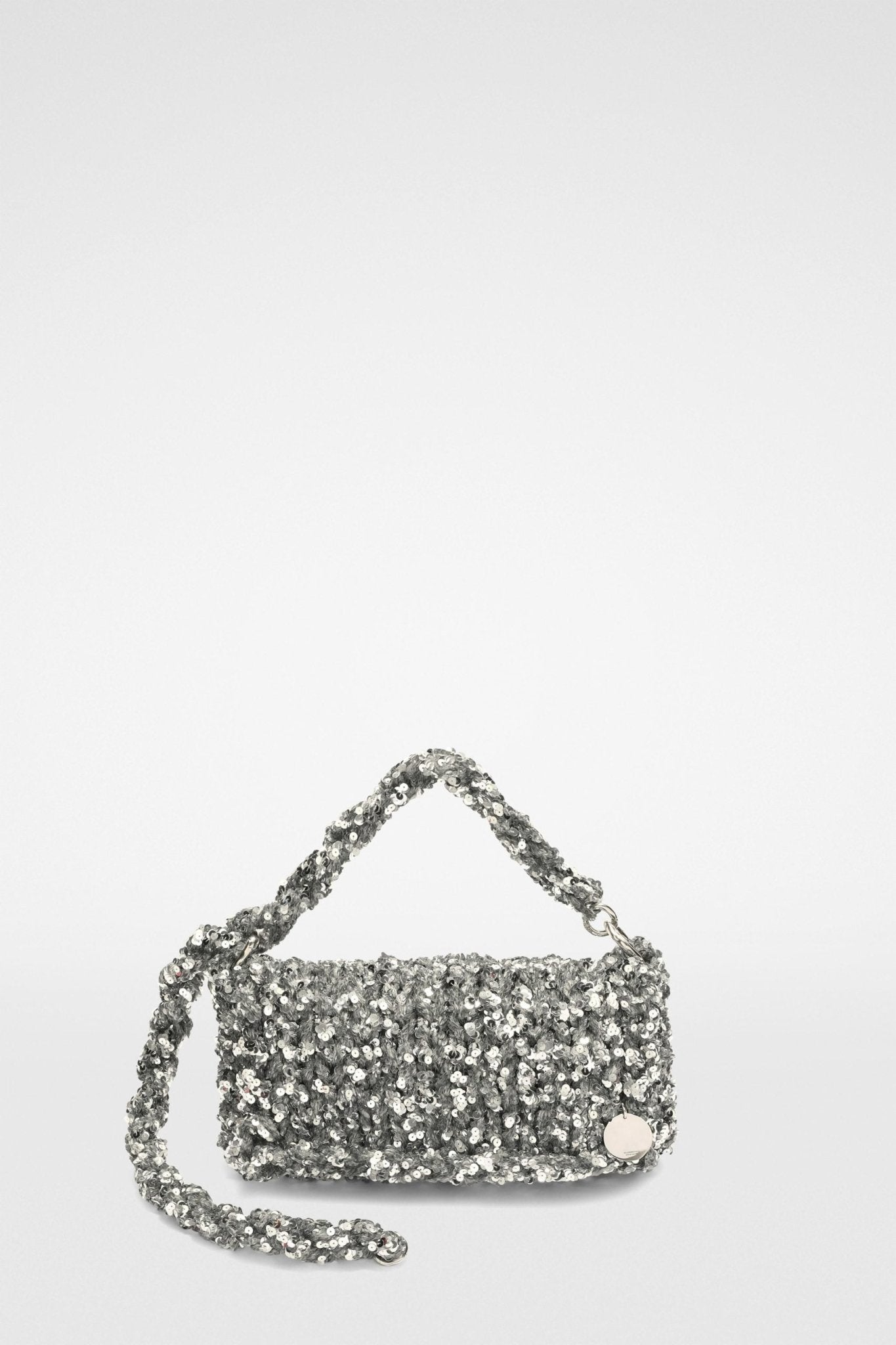Gray Fibres Clutch Bag - TIZZIL