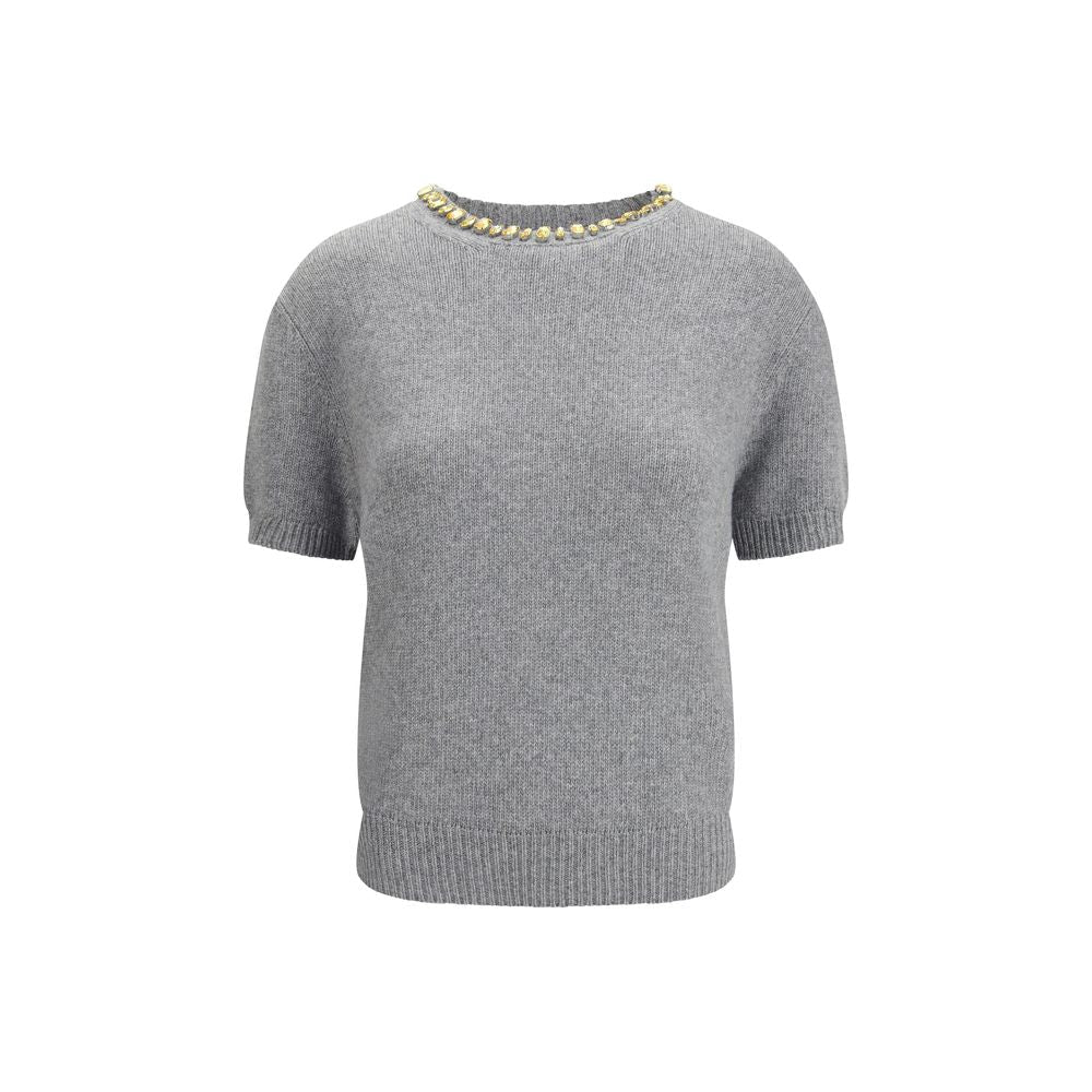 Gray Fleece Wool Sweatshirt - TIZZIL